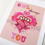 'owl always love you' A4 un..