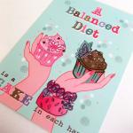 Pack of 2 A6 Postcard Print..