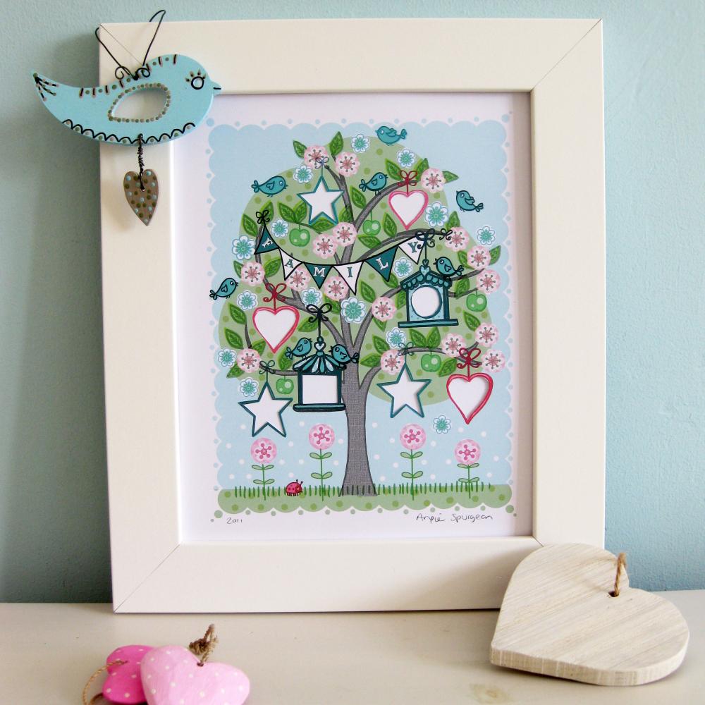 'Family Tree' A4 Unframed Print