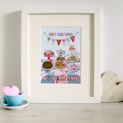 'One Nation' 7x5" Mounted Illustration Print