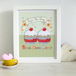A4 Unframed Illustration Print 'Seize The Day'